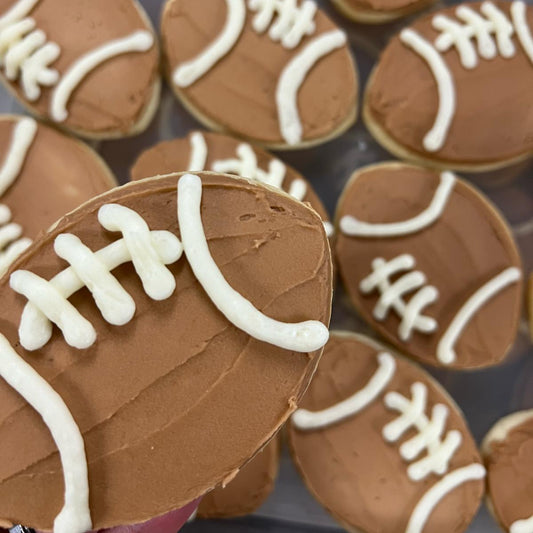 Football Sugar Cookies